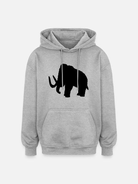 Mammoth - Oversized Unisex Hoodie - heather grey