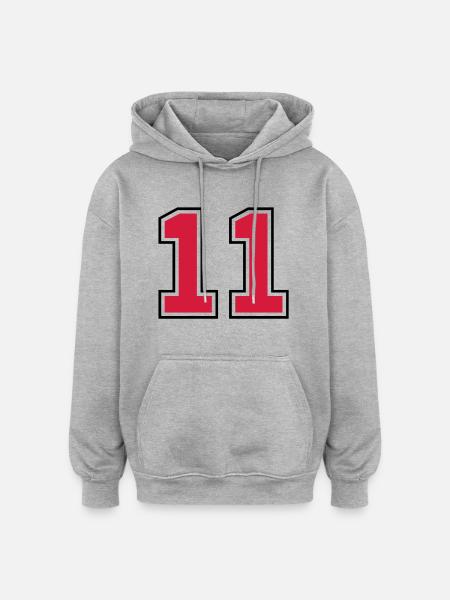 11__f2 - Oversized Unisex Hoodie - heather grey