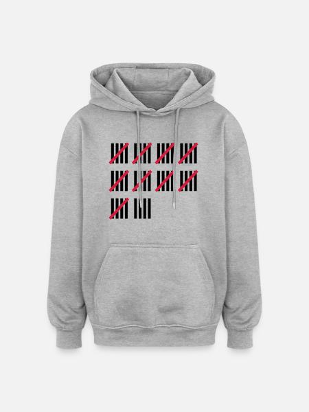 49th Birthday - Oversized Unisex Hoodie - heather grey