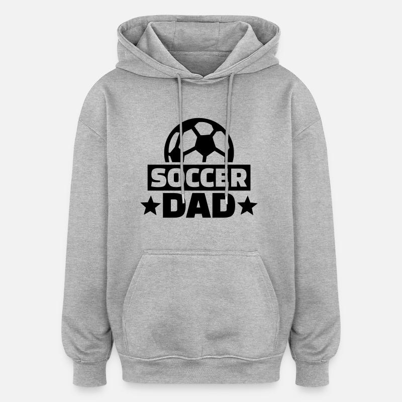 Soccer - Sweat à capuche oversize unisexe - gris chiné