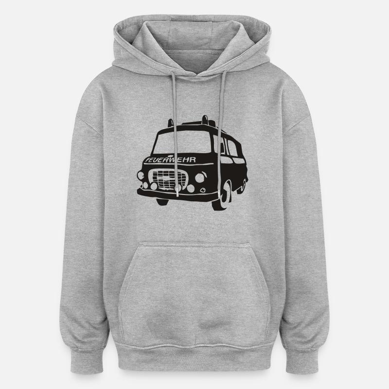 BARKAS B1000 KLF - Oversized Unisex Hoodie - Grau meliert