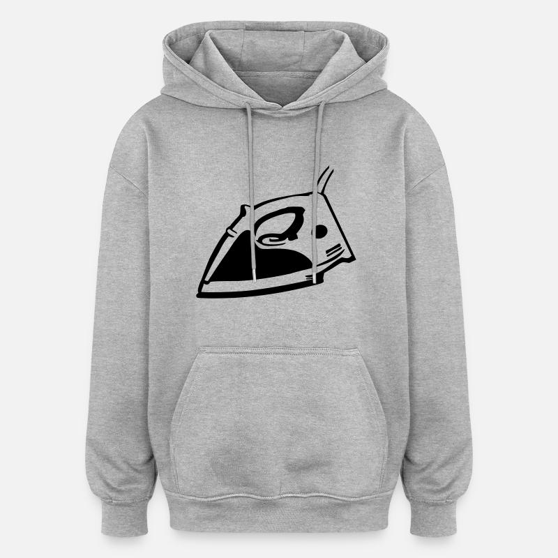 Iron - Oversized Unisex Hoodie - heather grey