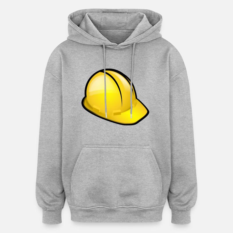 casque - Sweat à capuche oversize unisexe - gris chiné