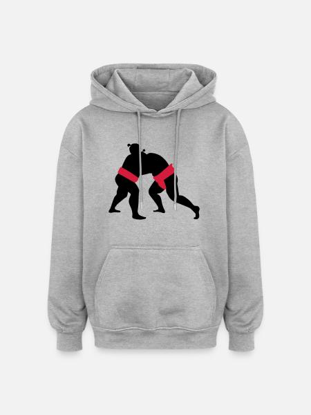 Sumo - Oversized Unisex Hoodie - heather grey