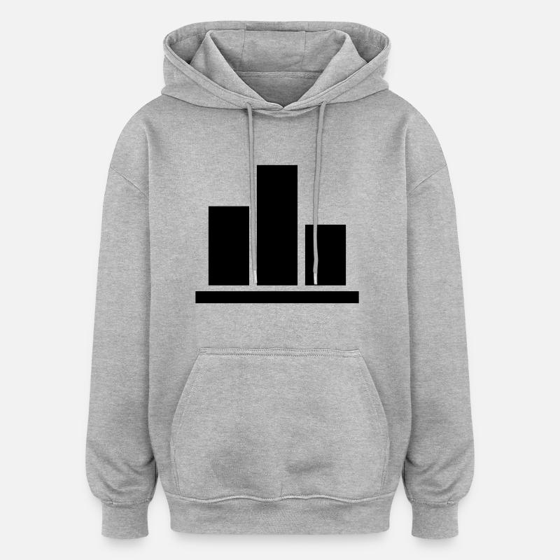 Chart - Oversized Unisex Hoodie - heather grey