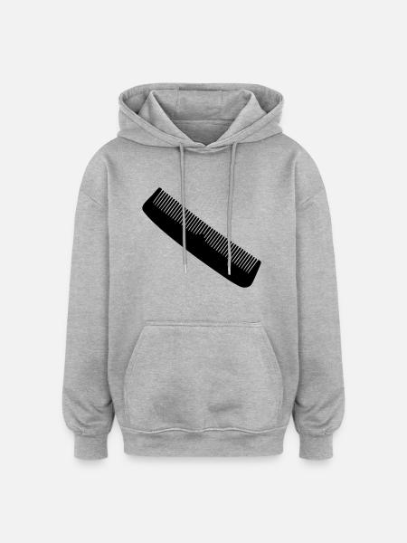 Comb - Oversized Unisex Hoodie - heather grey