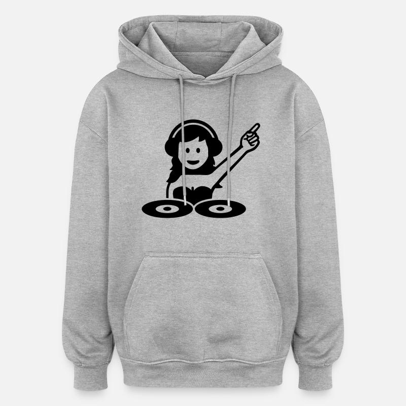 Djane - Oversized Unisex Hoodie - heather grey
