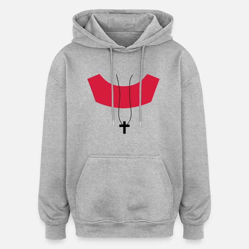 Ministrant Messdiener - Oversized Unisex Hoodie - Grau meliert