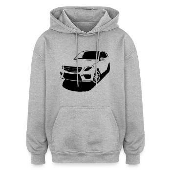 Sportwagen Geländewagen - Oversized Unisex Hoodie - Grau meliert - Vorne - Noah (186cm)