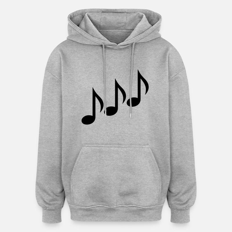 Notes - Oversized Unisex Hoodie - heather grey