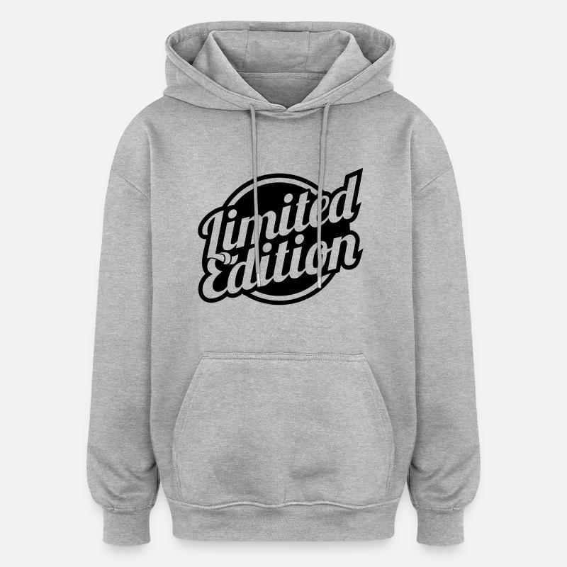 limited_edition__1f1 - Sweat à capuche oversize unisexe - gris chiné