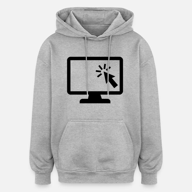 Computer - Oversized Unisex Hoodie - heather grey