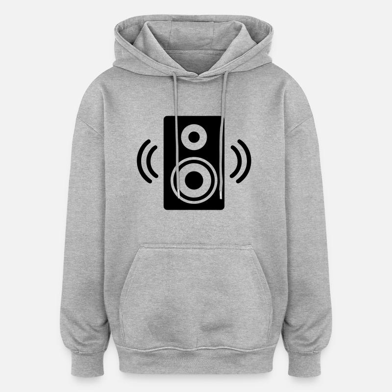 Speaker - Oversized Unisex Hoodie - heather grey