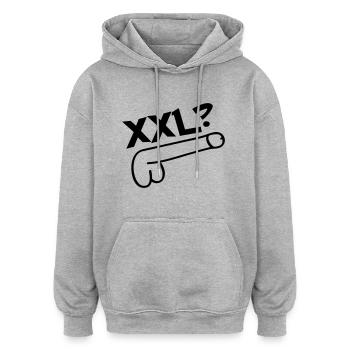 xxl dick - Oversized Unisex Hoodie - heather grey - Front - Noah (186cm)