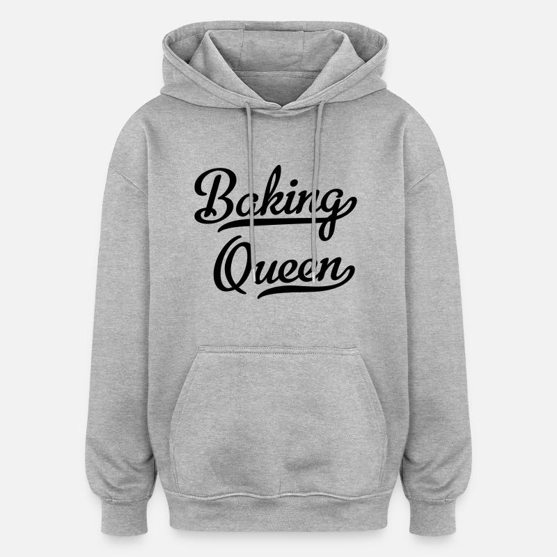 Bake - Oversized Unisex Hoodie - heather grey