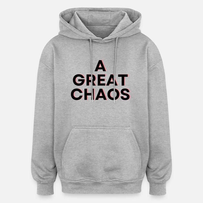 A Great Chaos - Oversized Unisex Hoodie - Grau meliert