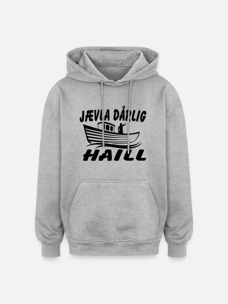 de grêle - Sweat à capuche oversize unisexe - gris chiné