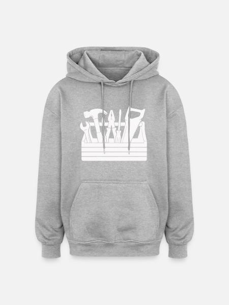 toolbox - Oversized Unisex Hoodie - heather grey