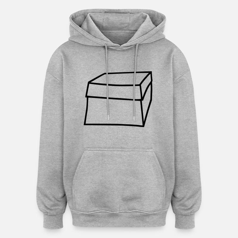 box - Oversized Unisex Hoodie - heather grey
