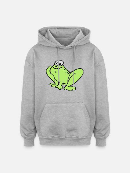 Toad - Oversized Unisex Hoodie - heather grey