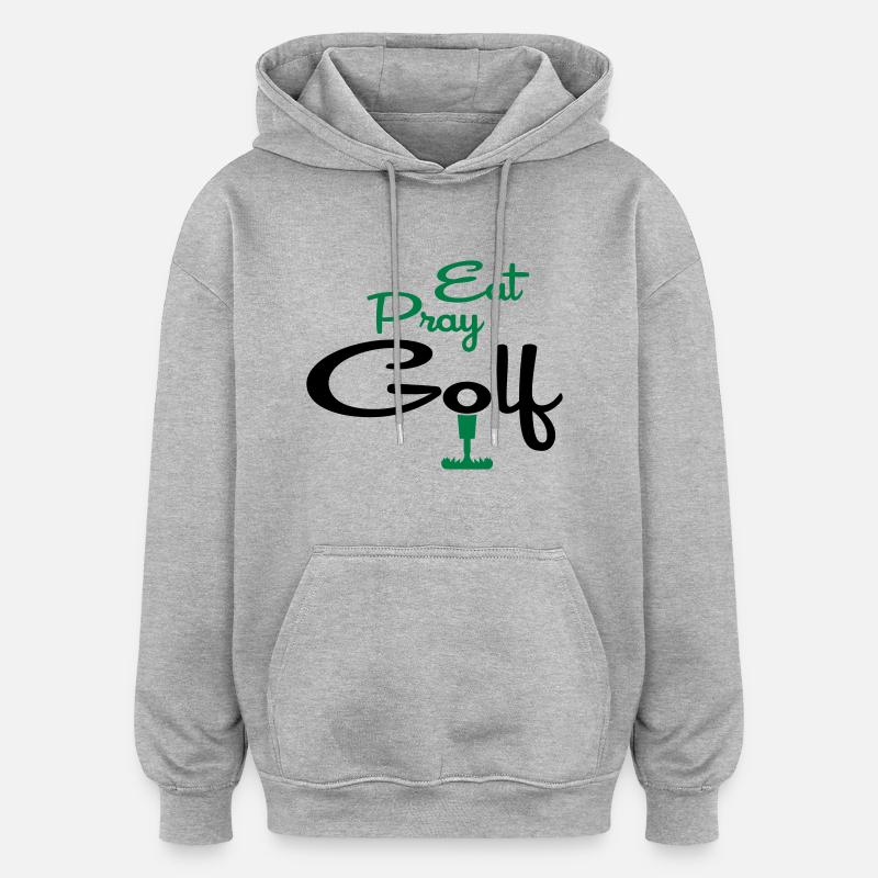 golf - Sweat à capuche oversize unisexe - gris chiné