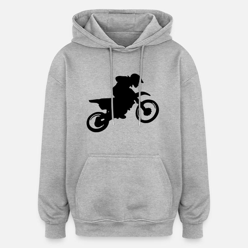 trial - Oversized Unisex Hoodie - Grau meliert