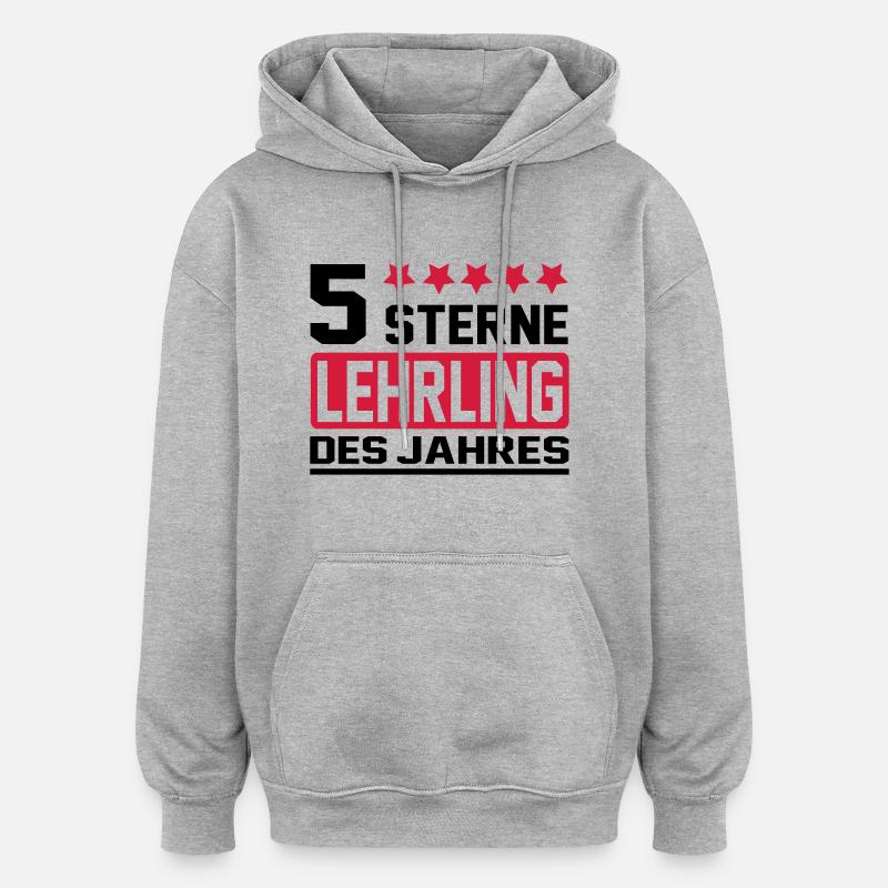 éleve - Sweat à capuche oversize unisexe - gris chiné