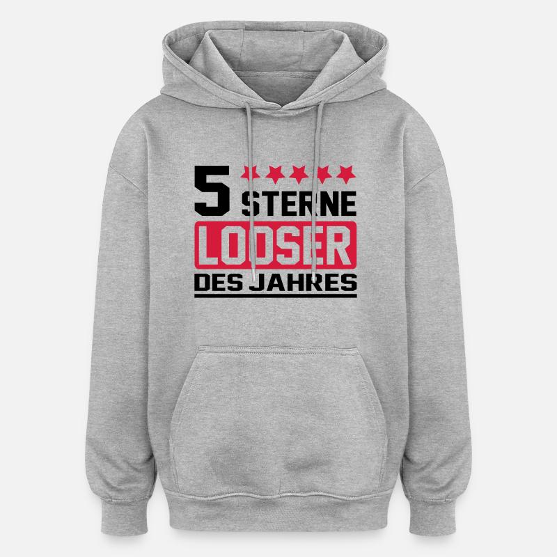 lâche - Sweat à capuche oversize unisexe - gris chiné