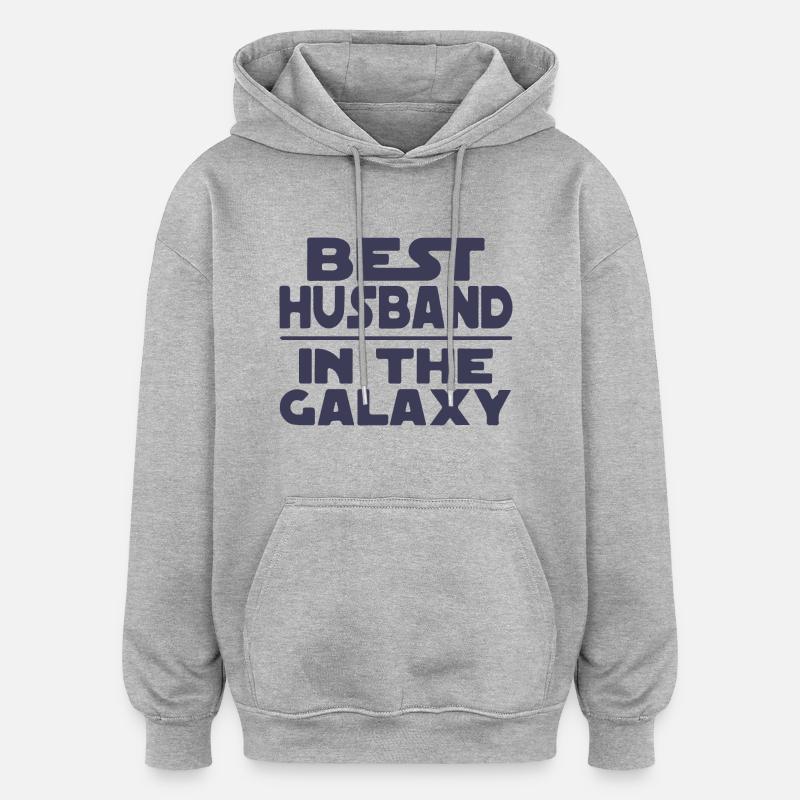 mari - Sweat à capuche oversize unisexe - gris chiné