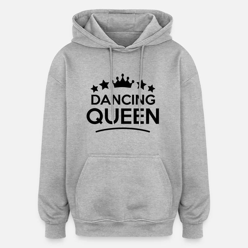 dancing queen stars - Sweat à capuche oversize unisexe - gris chiné