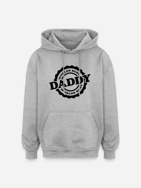 Worlds Best Daddy - Oversized Unisex Hoodie - heather grey