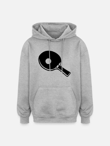 Ping Pong - Oversized Unisex Hoodie - heather grey