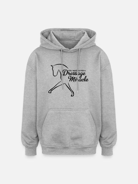 Dressur - Oversized Unisex Hoodie - Grau meliert