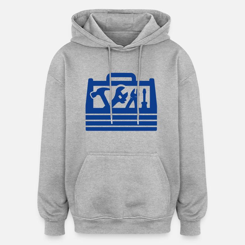 Tools Toolbox - Oversized Unisex Hoodie - heather grey