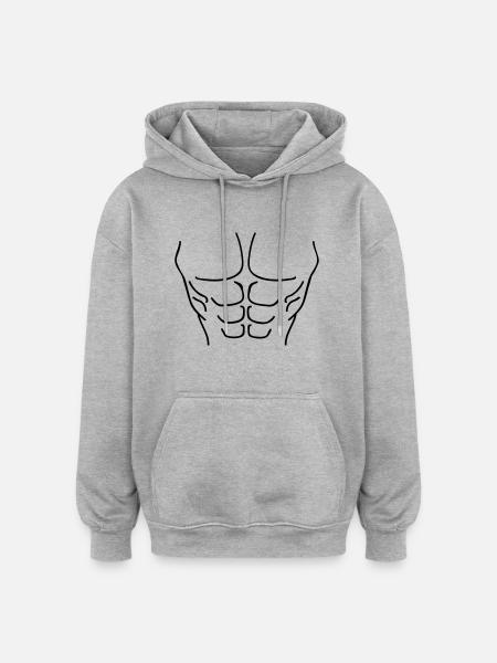 body__f1 - Oversized Unisex Hoodie - heather grey