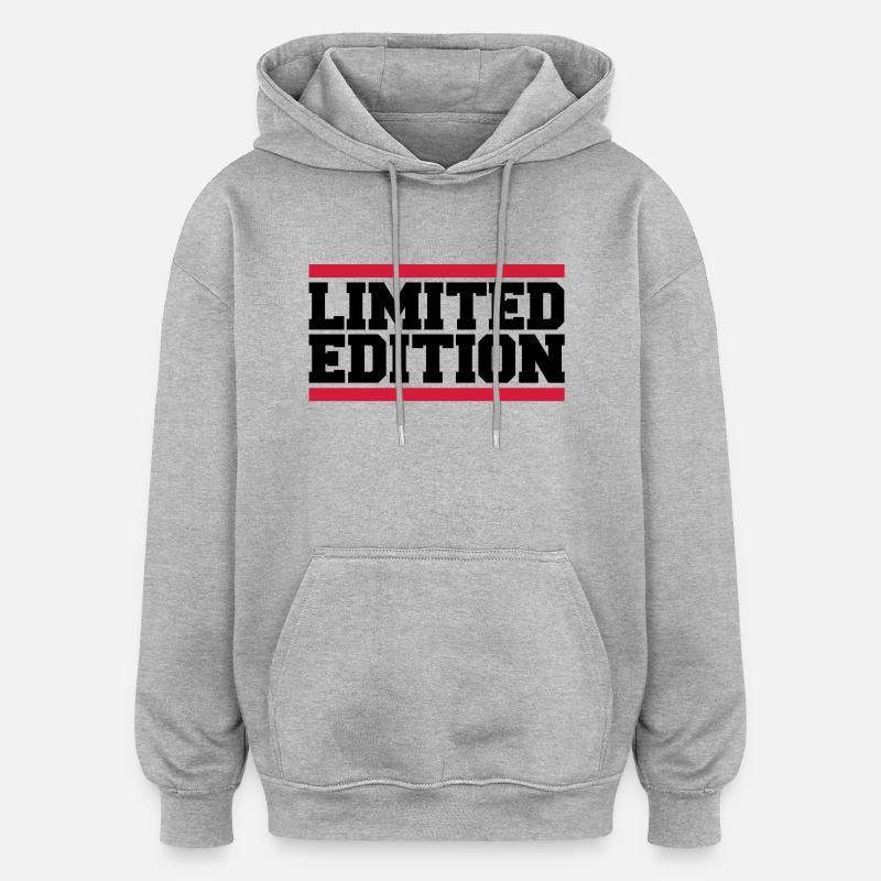 limited_edition_design_pa2 - Sweat à capuche oversize unisexe - gris chiné
