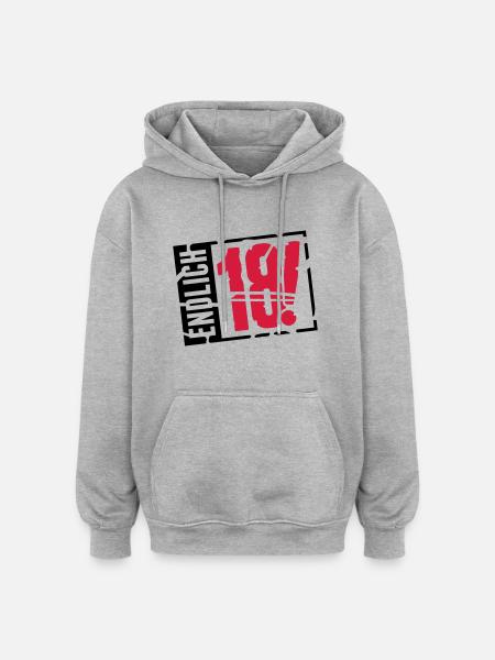 endlich_18_g2 - Oversized Unisex Hoodie - heather grey