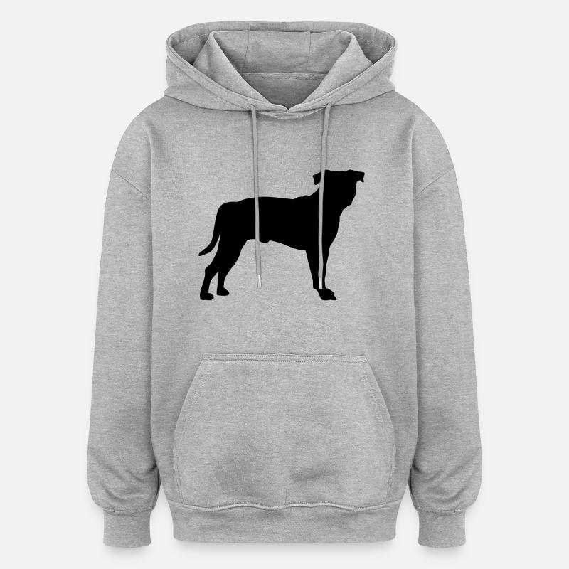 Staffordshire Terrier - Oversized luvtröja unisex - gråmelerad