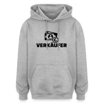 Verkäufer - Oversized Unisex Hoodie - Grau meliert - Vorne - Noah (186cm)