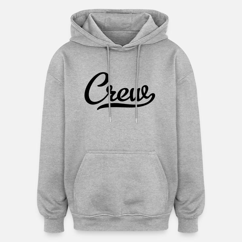 Crew - Oversized Unisex Hoodie - heather grey