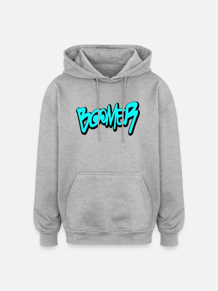 Boomer - Oversized Unisex Hoodie - heather grey