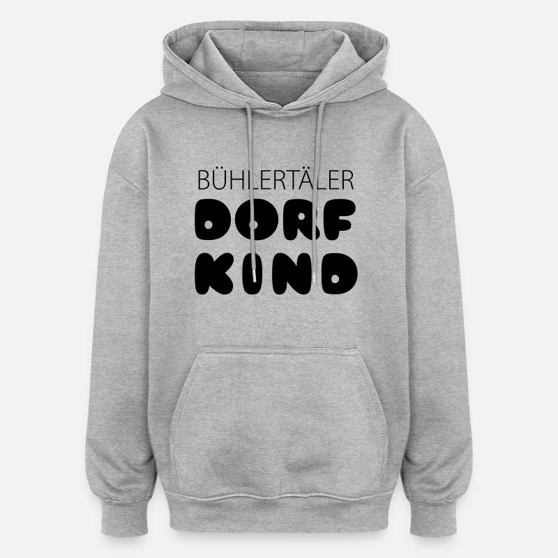 BH11 - Oversized Unisex Hoodie - Grau meliert