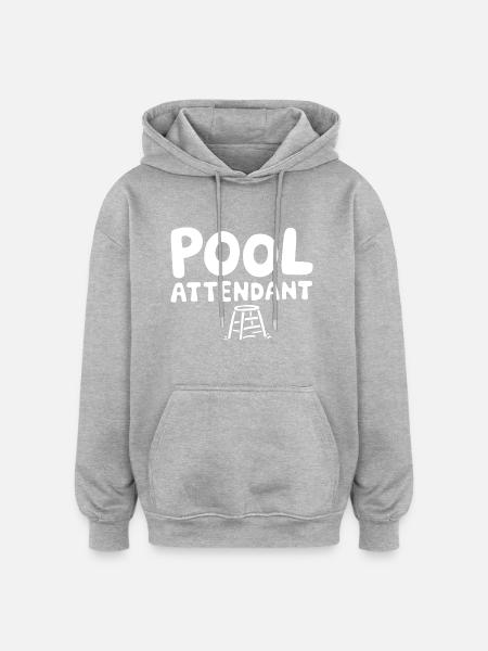 Enjoy pool vibes - Oversized Unisex Hoodie - heather grey