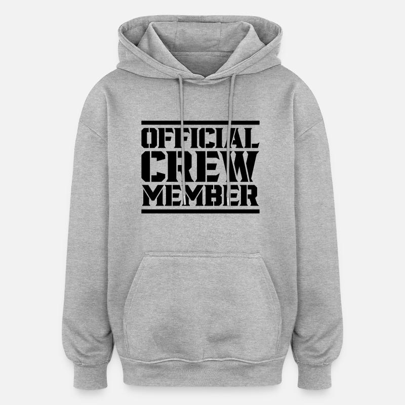 membre d’équipage - Sweat à capuche oversize unisexe - gris chiné