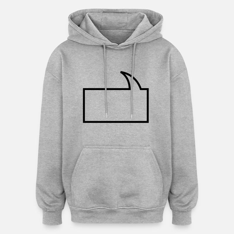 Ballon - Sweat à capuche oversize unisexe - gris chiné