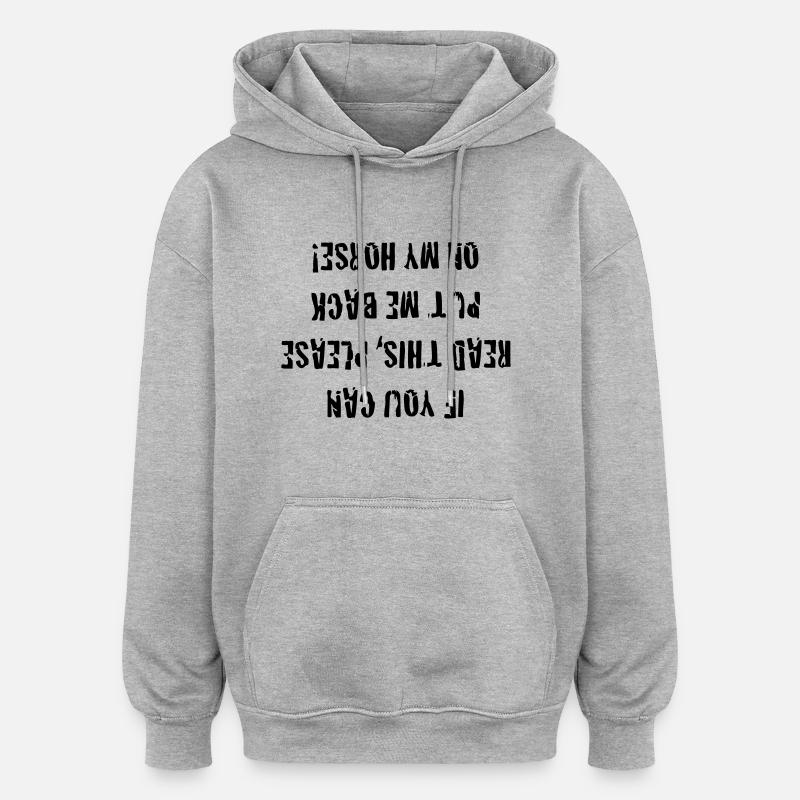 if_you_can - Sweat à capuche oversize unisexe - gris chiné