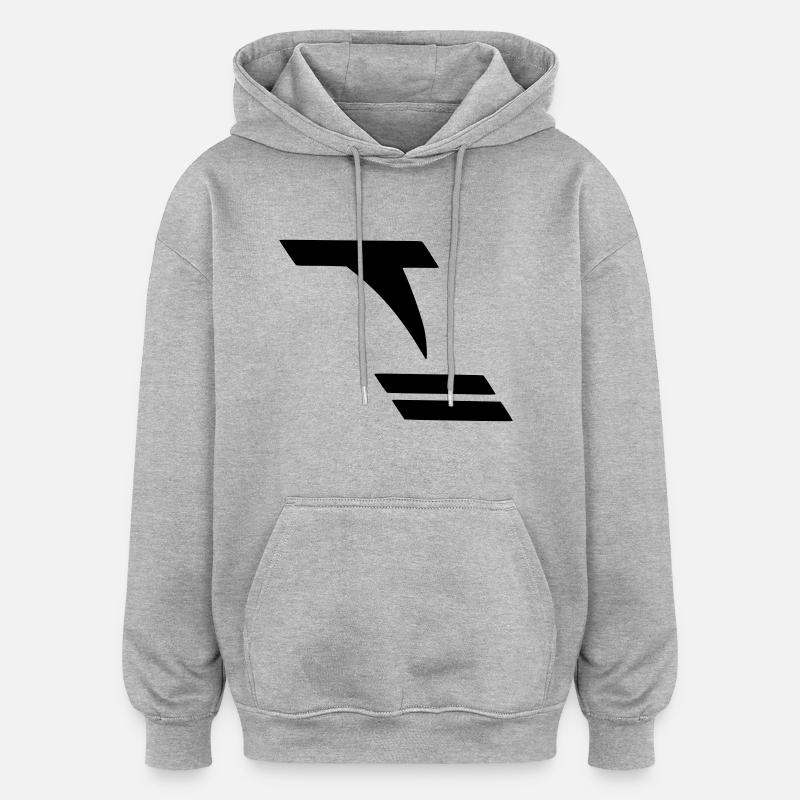 Tornado - Oversized Unisex Hoodie - Grau meliert