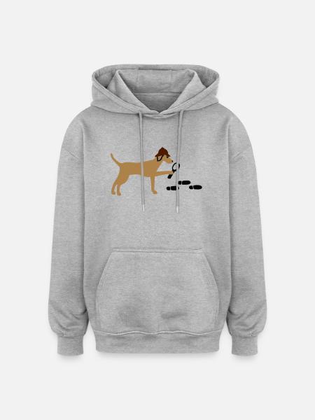Search-and-rescue dog - Oversized Unisex Hoodie - heather grey