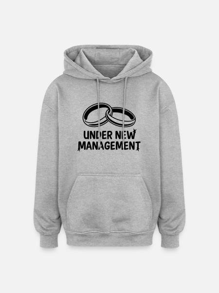 under_new_management__f1 - Oversized Unisex Hoodie - heather grey