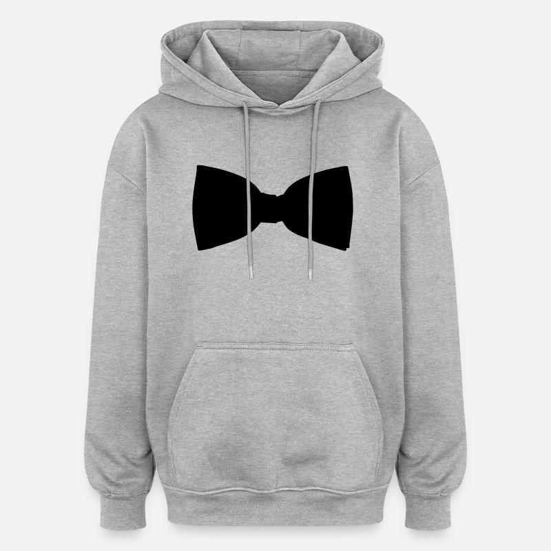 Fliege - Oversized Unisex Hoodie - Grau meliert
